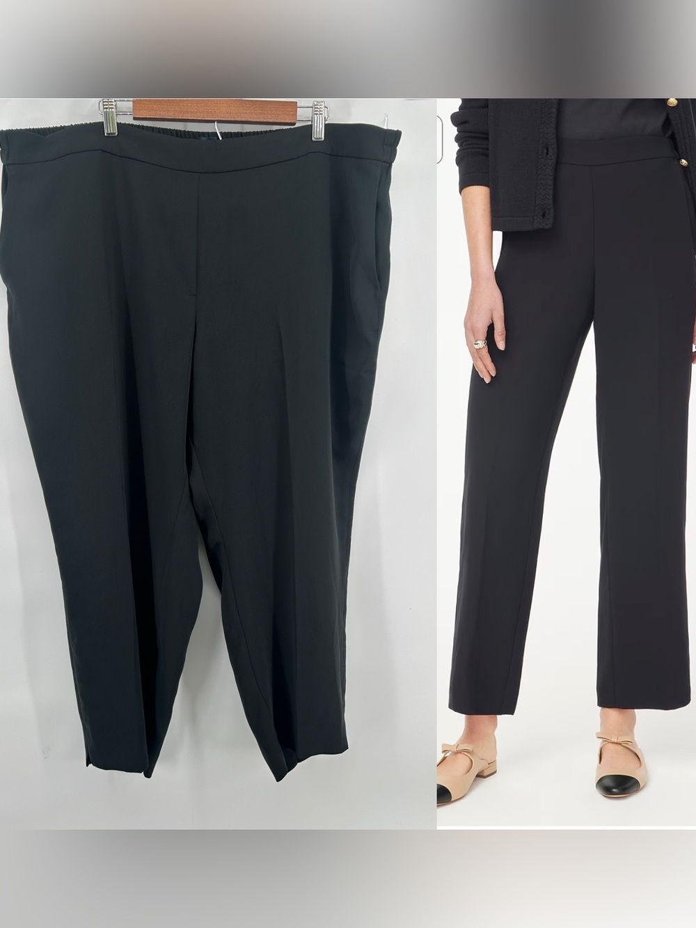 J. Crew Black Jamie Cropped Dress pants trousers Women's Size 24 NWT Timeless